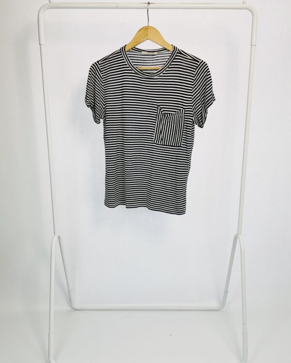 Blusa azul marinho com listras CAROL BASSI - 34