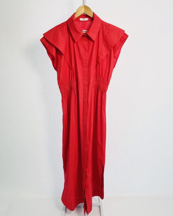 Vestido algodão midi vermelho FP - GG - VENDIDO SISTEMA OTO