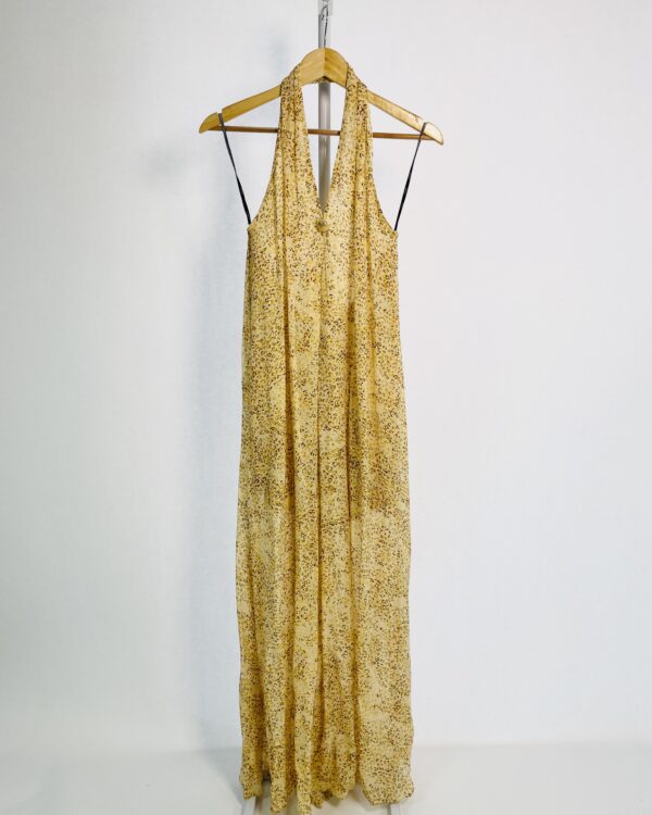 Vestido amarelo om estampa um ombro só ANIMALE - 36 - VENDIDO SISTEMA OTO