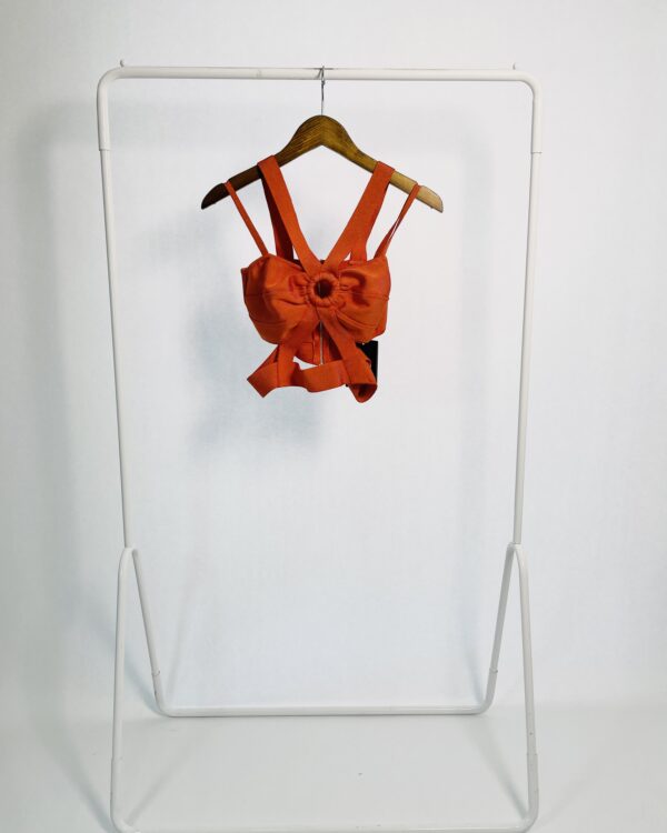 Cropped laranja tricot TD - G *nunca usado*