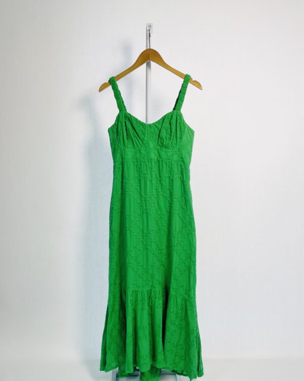 Vestido texturizado verde GARAGE - M - VENDIDO SISTEMA OTO