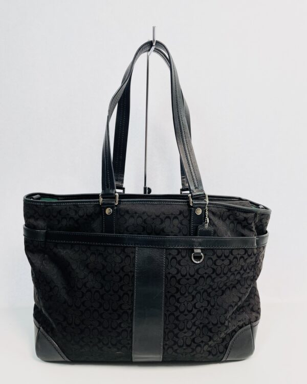 Bolsa grande preta monograma COACH - VENDIDO SISTEMA OTO