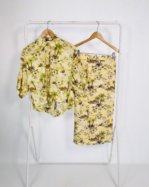 saia com estampa palmeiras ANIMALE - 40 - VENDIDO SISTEMA OTO