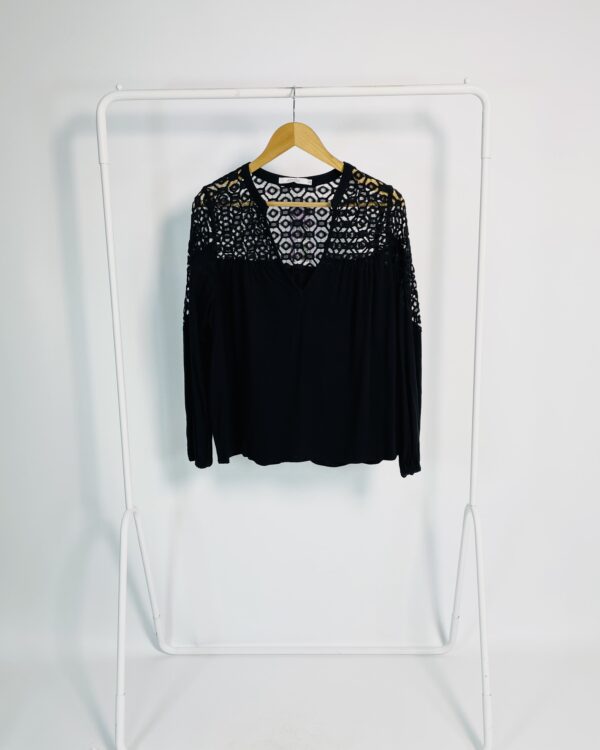 Bata preta com renda ATEEN - 42 - VENDIDO SISTEMA OTO