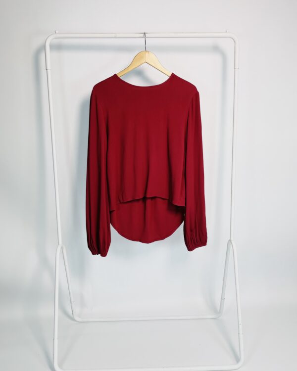 Blusa bordô mangas longas BO.BÔ - G - VENDIDO SISTEMA OTO