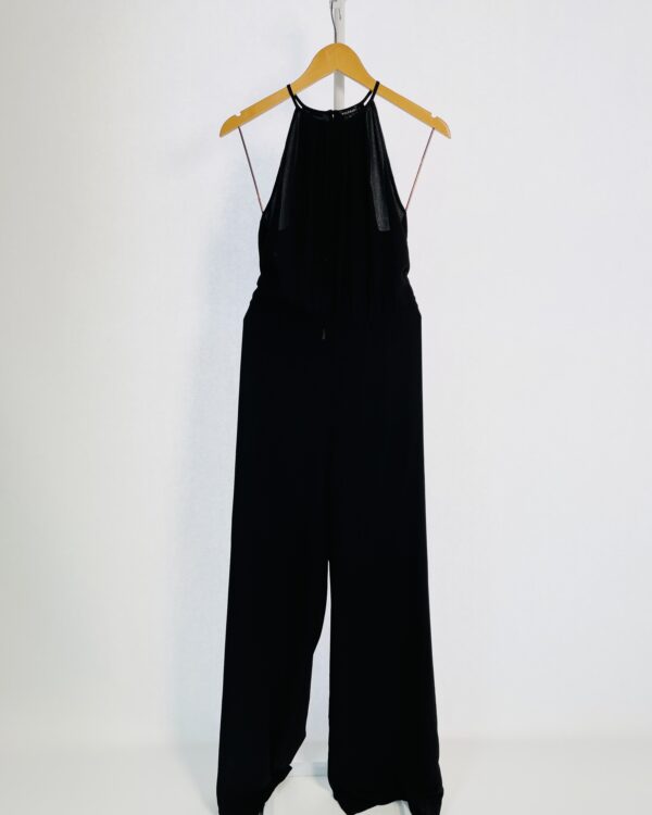 Macacão crepe preto faixa na cintura LE LIS BLANC - 42 - VENDIDO SISTEMA OTO