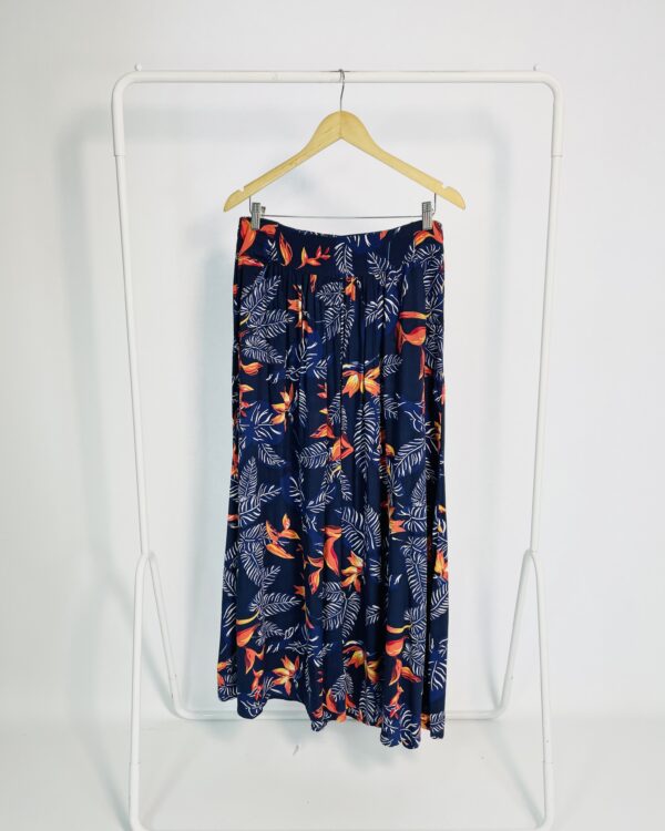 Saia azul marinho com estampa branca e vermelha RICHARDS - 38