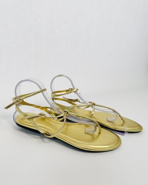 Rasteira dourada ZARA - 35 - VENDIDO SISTEMA OTO