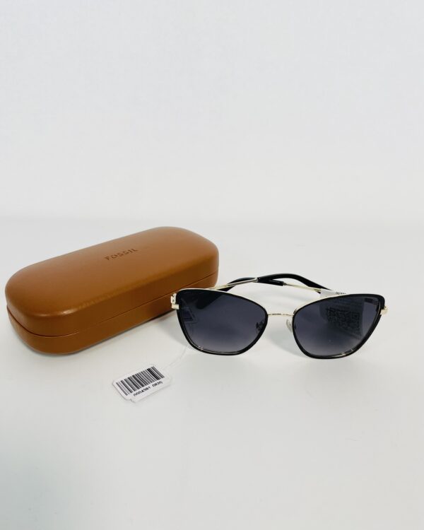 Óculos gatinho preto com armação dourada FOSSIL *nunca usado* - VENDIDO SISTEMA OTO