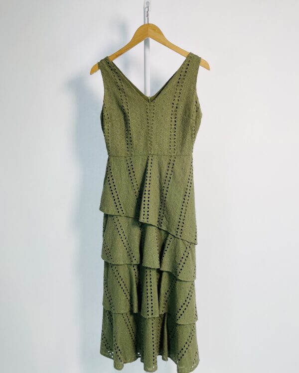 Vestido verde laise sem manga MANU MANU - 38