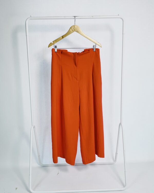 Calça laranja elástico no cós SHOULDER - 44