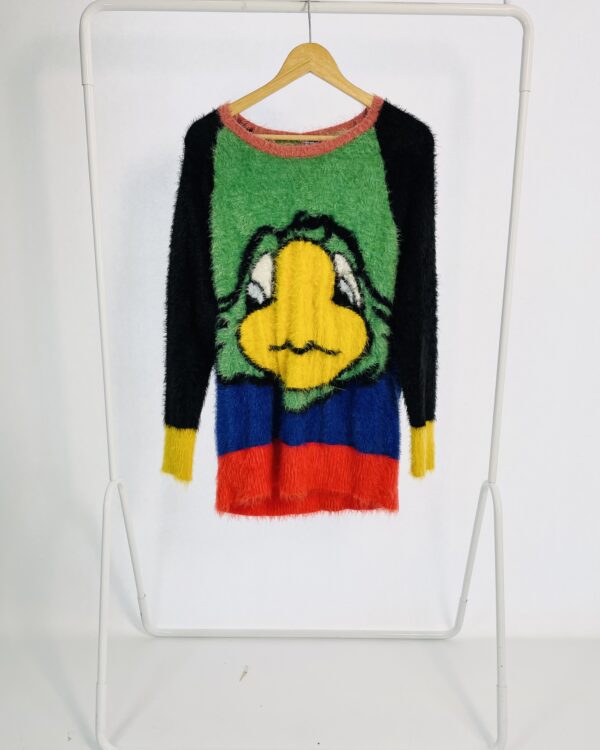 Blusa tricot verde plush estampa 'Zé Carioca' FARM - P