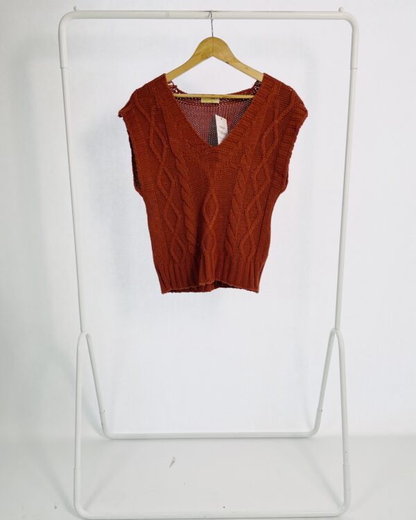 Blusa tricot terracota MARICOTA - M - VENDIDO SISTEMA OTO