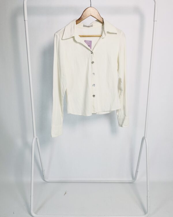 Camisa branca linho LAVINE - M - VENDIDO SISTEMA OTO