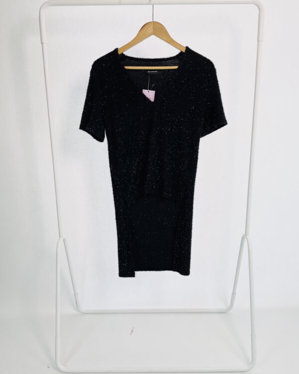 Blsusa preta plush gola v OLYMPIAH - 36