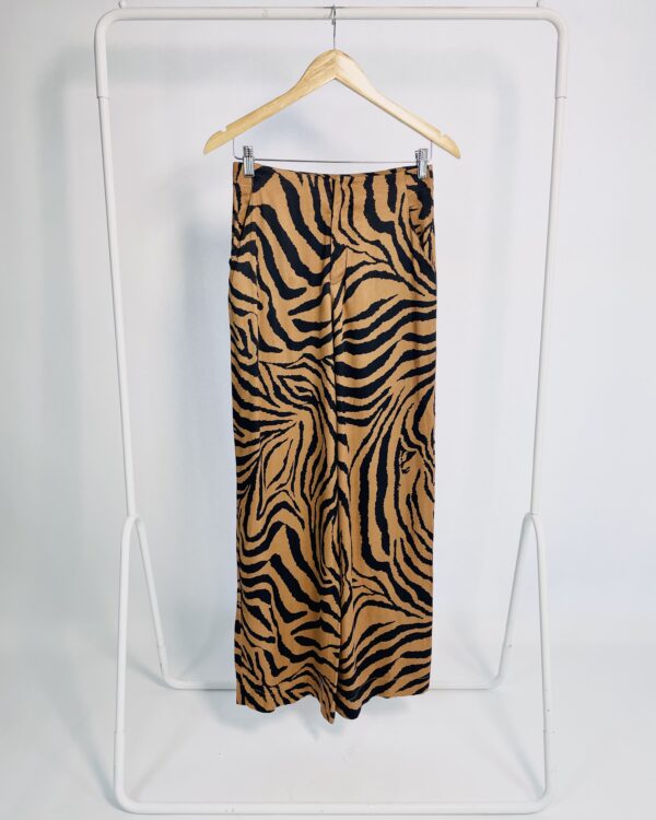 Calça marrom e preta estampada ZARA - P