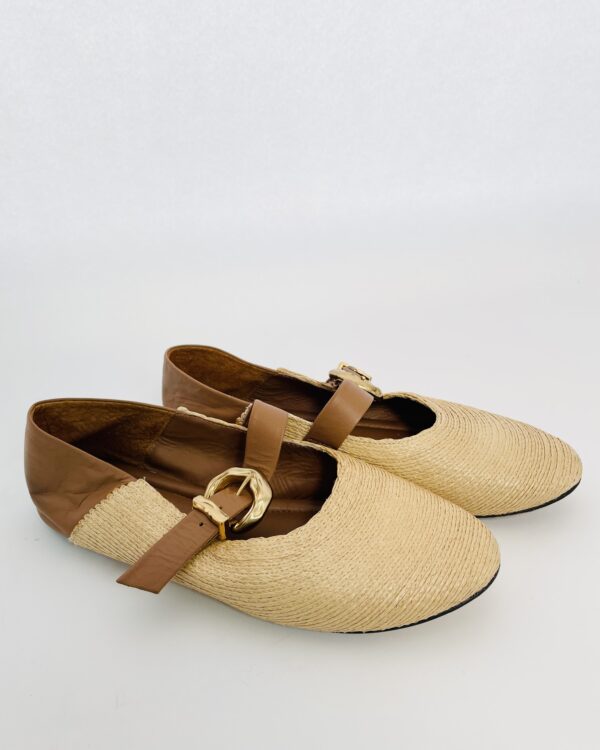 Sapatilha marrom e bege PAULA TORRES - 38 - VENDIDO SISTEMA OTO