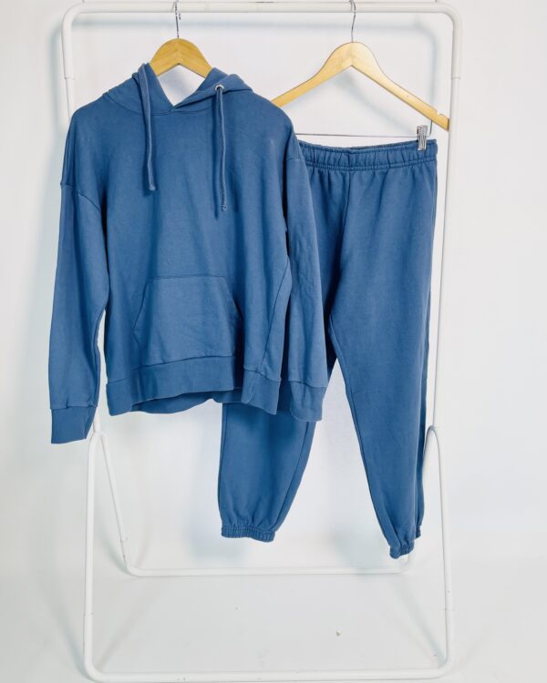 Conjunto moletom calça e casaco azul CAROL BASSI - PP