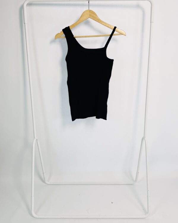 Blusa tricot canelado preto JU LENZ - M *nunca usado*