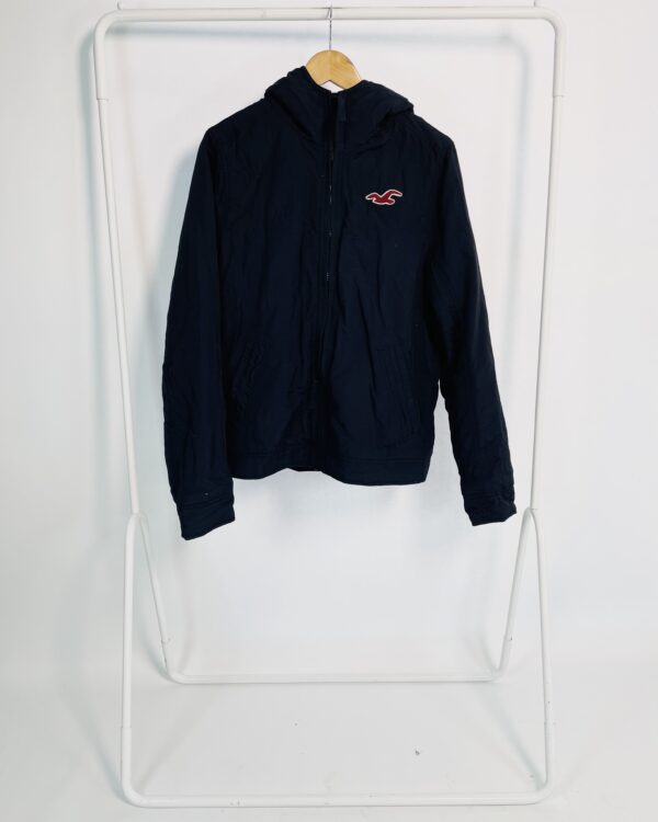 Casaco azul marinho forrado com pelos HOLLISTER - M