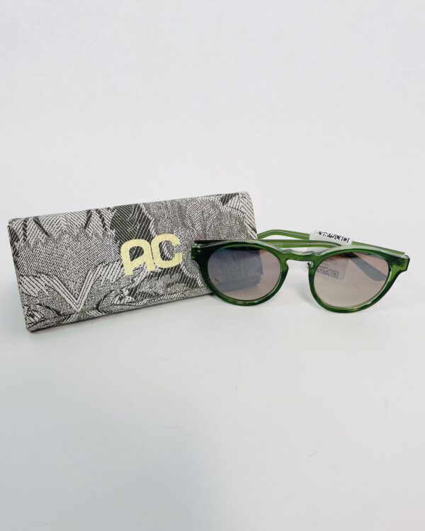 Óculos verde redondo metalizado AC BRASIL