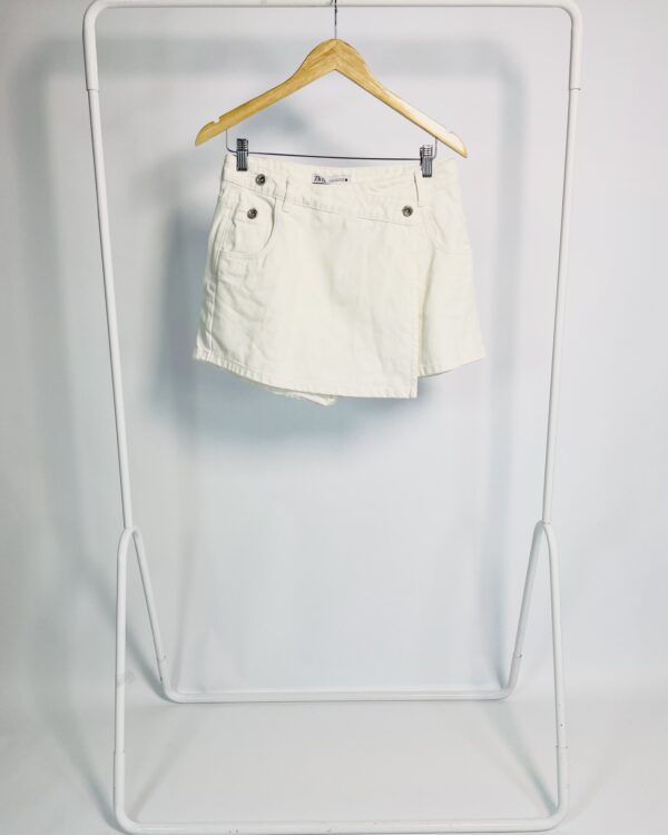 Short e saia branco jeans ZARA - G