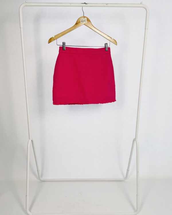 Saia curta tweed rosa BO.BÔ - 34 *nunca usada*