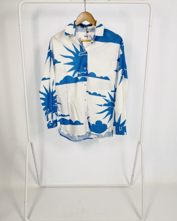 Camisa manga longa sol azul GUDE - P *nunca usada*