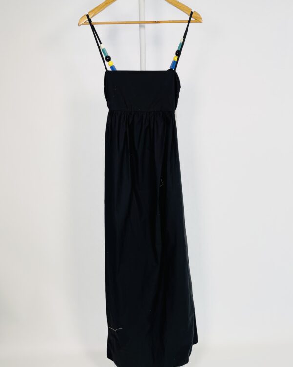 Vestido amarração alças resinas preto GUDE - PP *nunca usado* - VENDIDO SISTEMA OTO