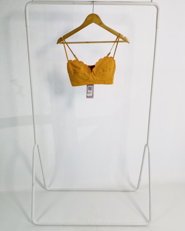 Top formato conchas laranja FARM - P