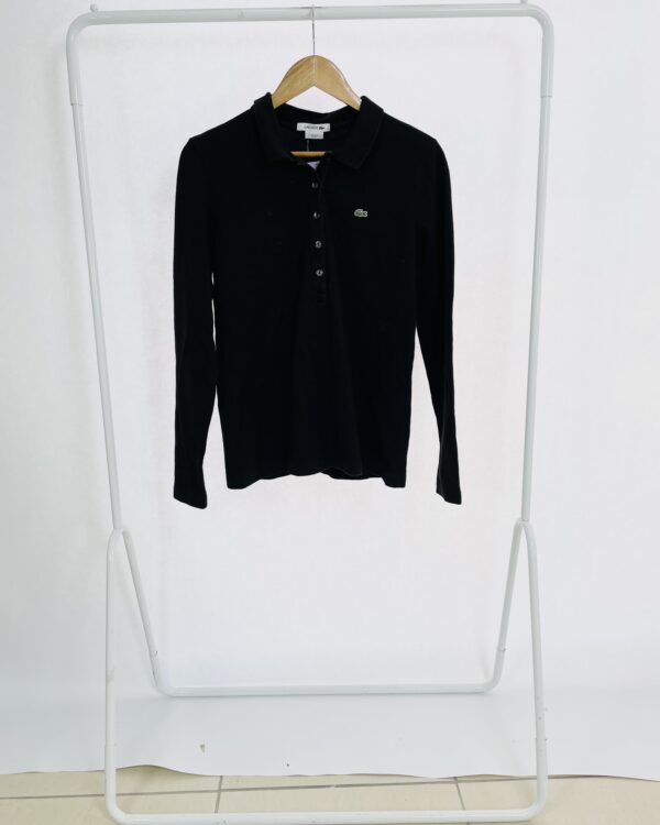 Blusa polo manga longa preto LACOSTE - 44