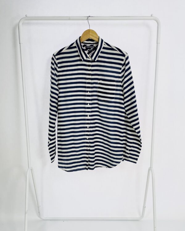 Camisa branca listras azul marinho TOMMY HILFIGER - G