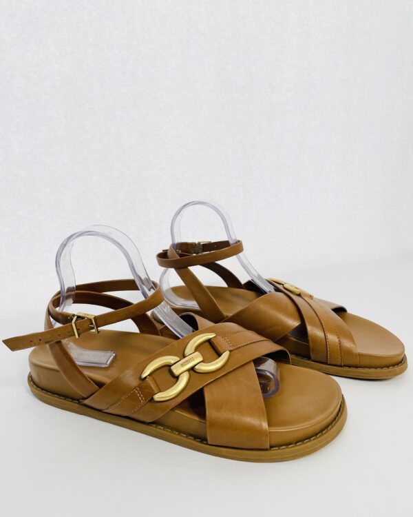 Papete marrom com detalhe dourado SCHUTZ - 38