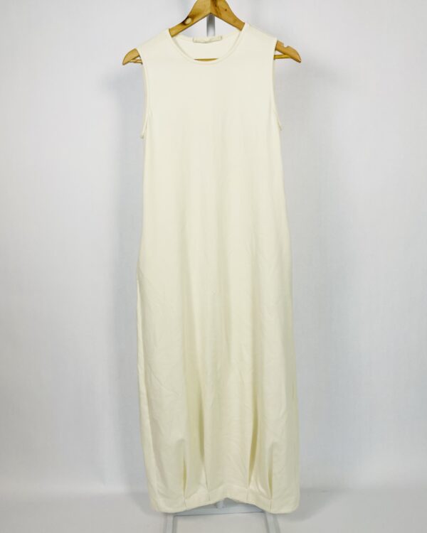Vestido off white sem mangas ÂME - P