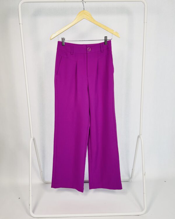 Calça Alfaiataria Roxa Botões Colcci - 36