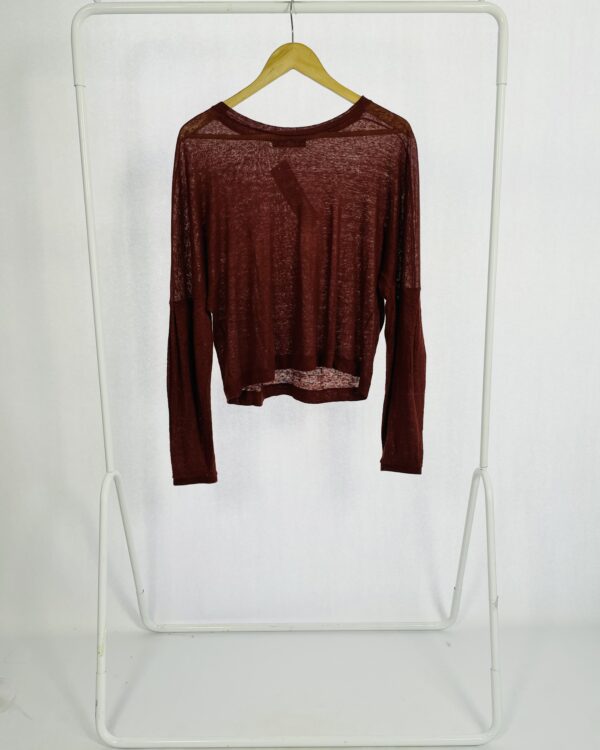 Blusa bordô mangas longas MIXED - M