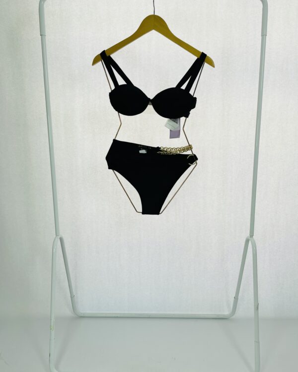 Biquíni preto com corrente dourada FABULOUS AGILITÁ - PP