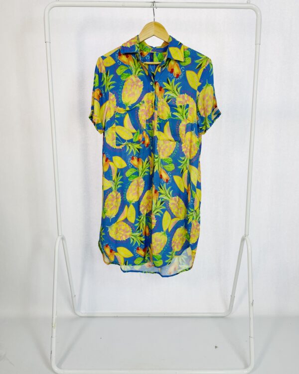 Camisa Azul frutas BLUEMAN - M