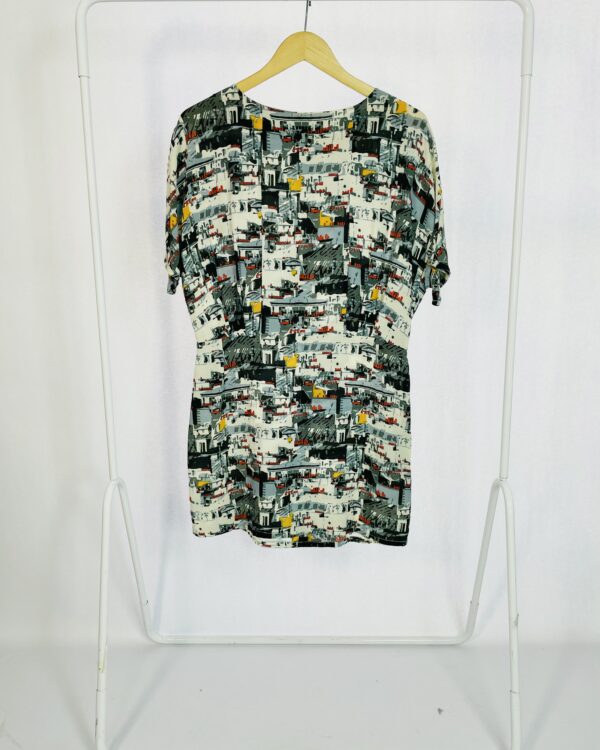 Vestido estampado seda LENNY - P