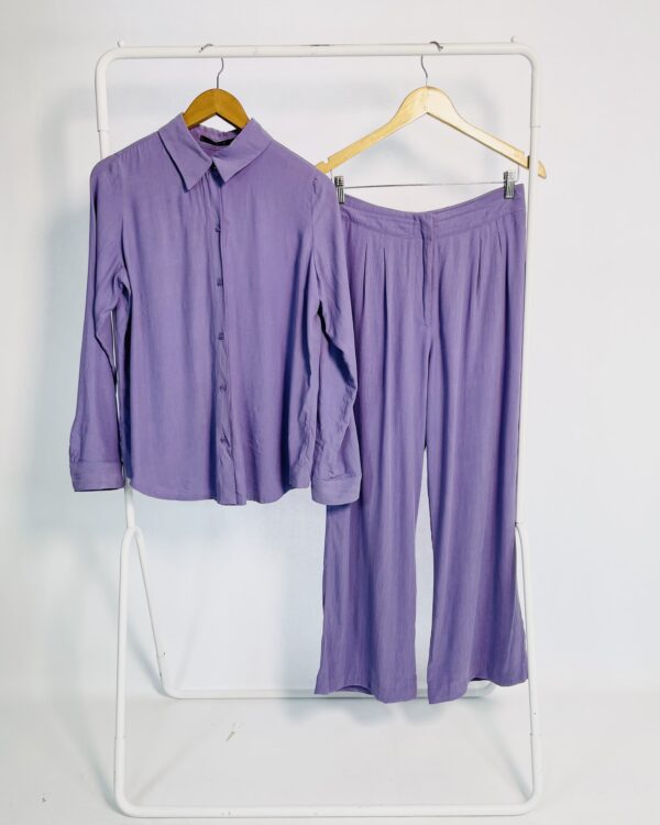 Conjunto camisa e calça lilás MARIA FILÓ - P