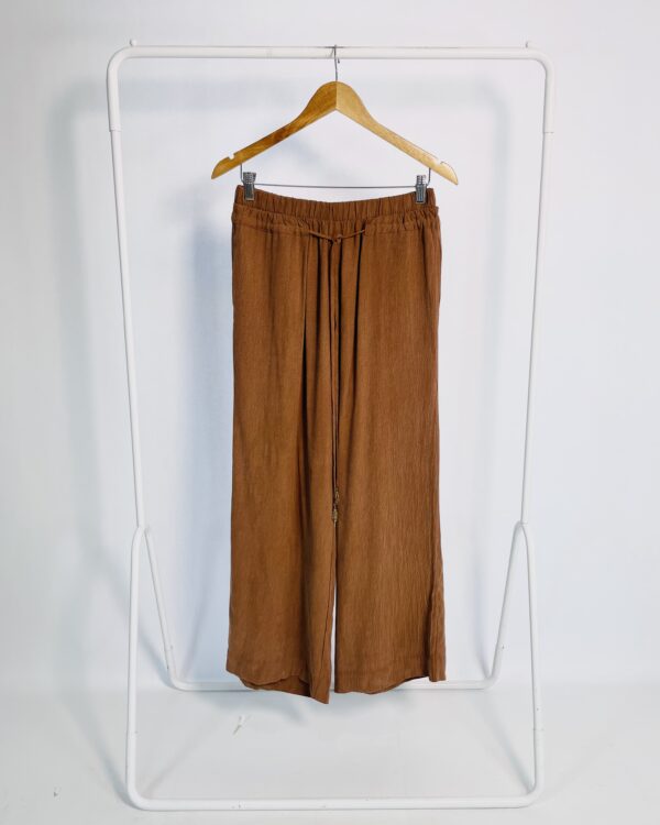 Calça marrom elástico no cós MARIA FILÓ - P - VENDIDO SISTEMA OTO