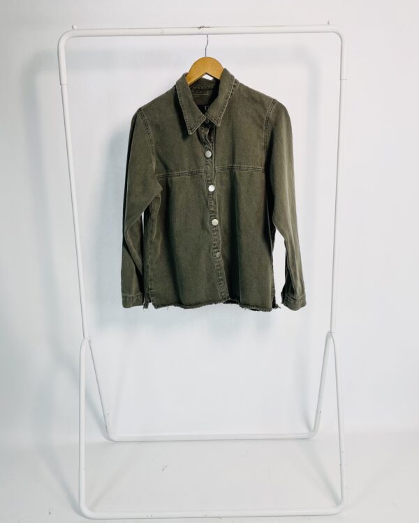 Jaqueta sarja verde musgo K&T - M *nunca usado*