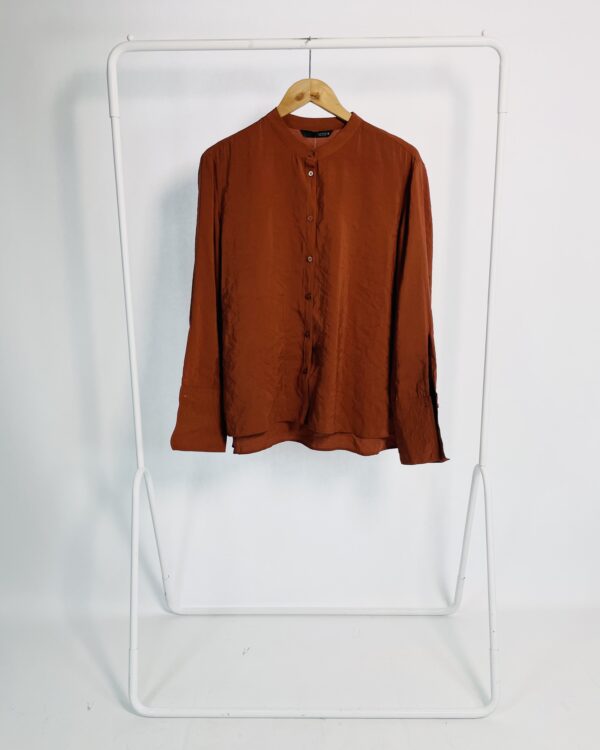 Camisa terracota ZARA - M - VENDIDO SISTEMA OTO