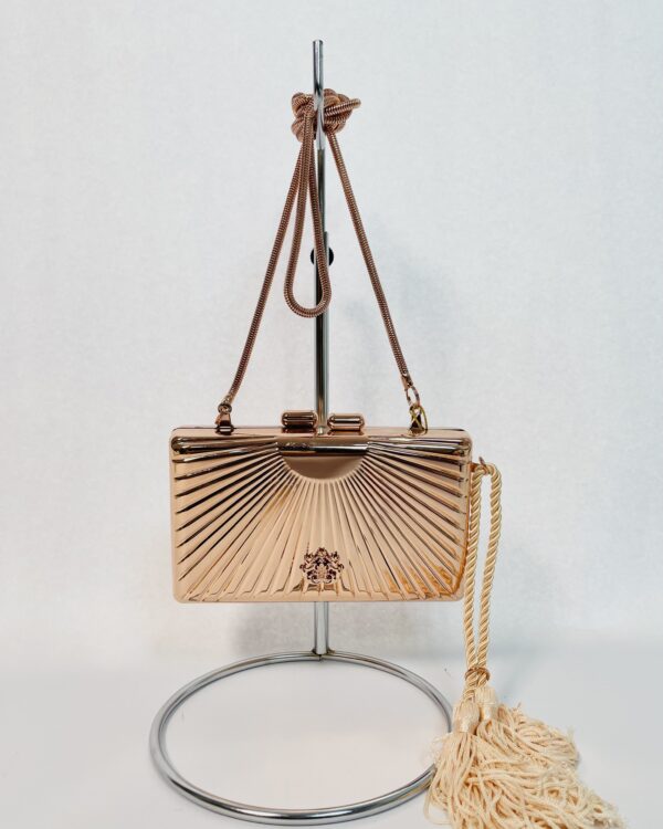 Clutch rosê metalizada ISLA *nunca usada*