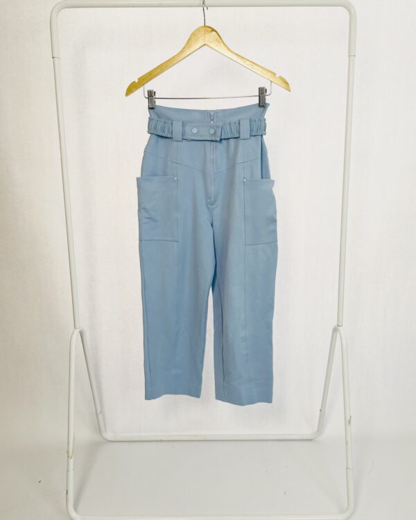 Calça azul claro com elástico no cinto ANIMALE - P