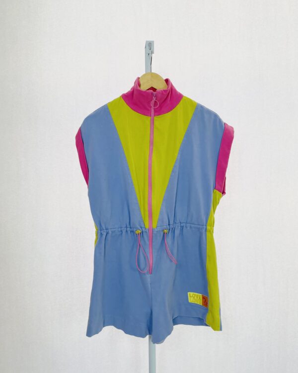 Macaquinho moletom colorido ajuste na cintura DRESS TO - P