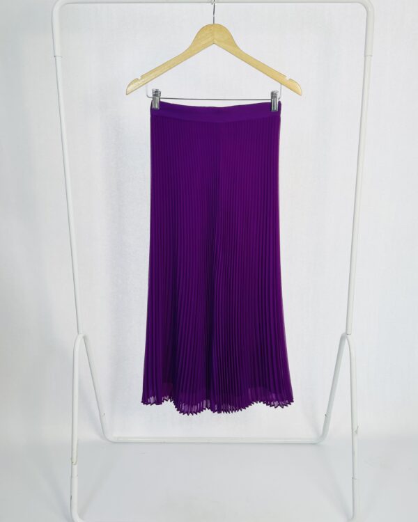 Saia midi plissada roxa ZARA - PP