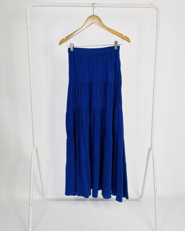 Saia longa seda azul A.BRAND - 36