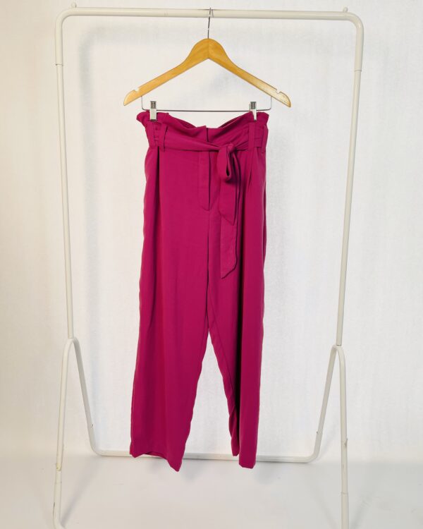 Calça roxo claro com faixa amarração LIZIE - M