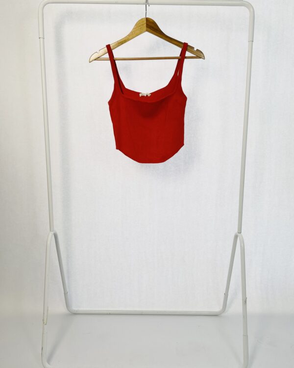 Cropped tricot vermelho NV - P